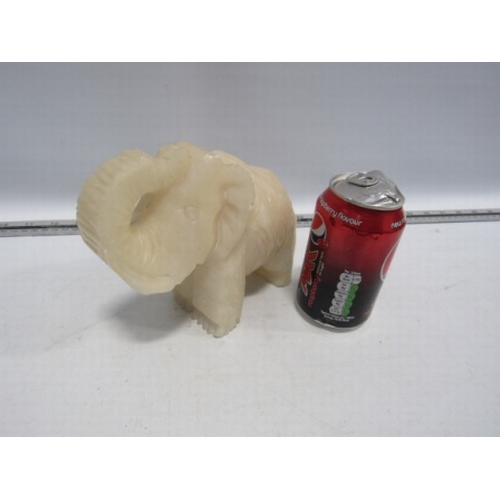 132 - Carved Stone Elephant