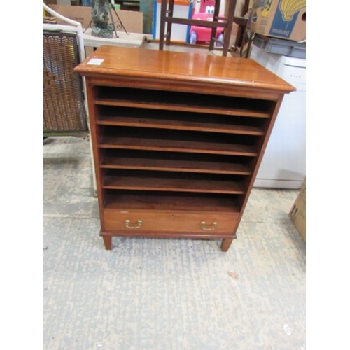 136 - 1900's Victorian music storage cabinet