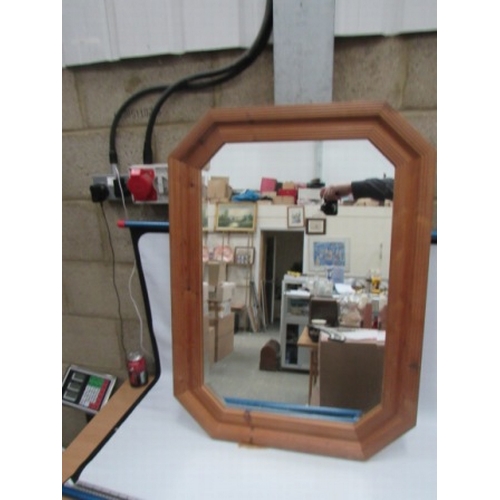 179 - Pine Framed Mirror