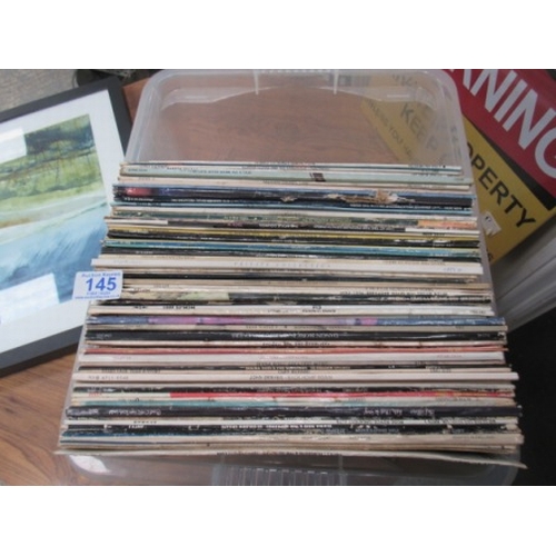 145 - Box of vinyl/assorted 12