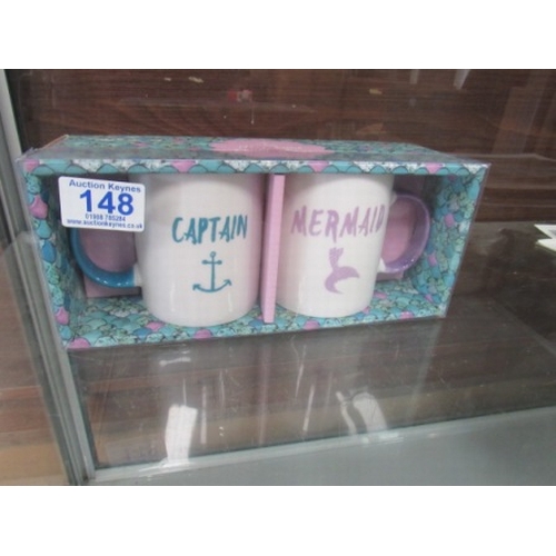 148 - Captain and Mermaid Cups