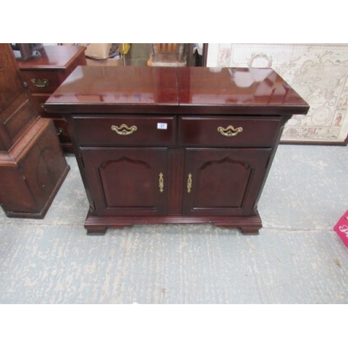 27 - 2 draw/cupboard/writing desk