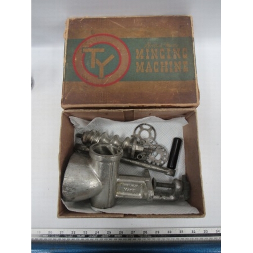 155 - Vintage TY Mincing Machine ( boxed)