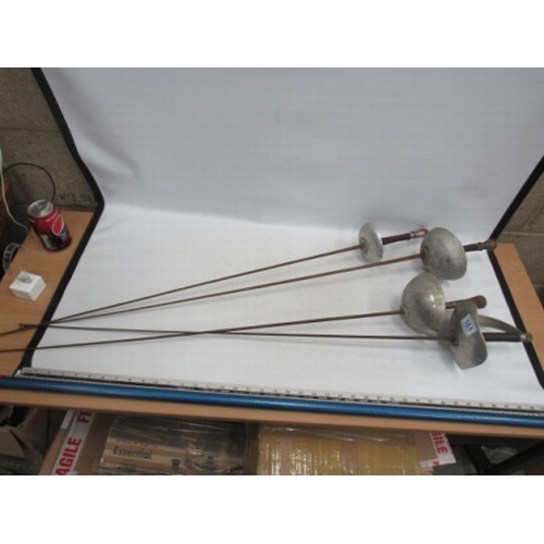 161 - 4 Fencing Foils