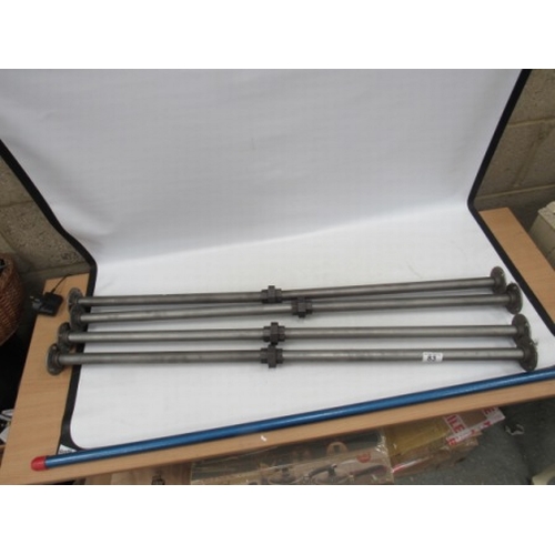 3 - 4 industrial style pipe legs