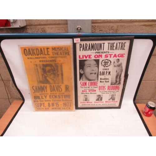 141 - Old Framed Music Posters