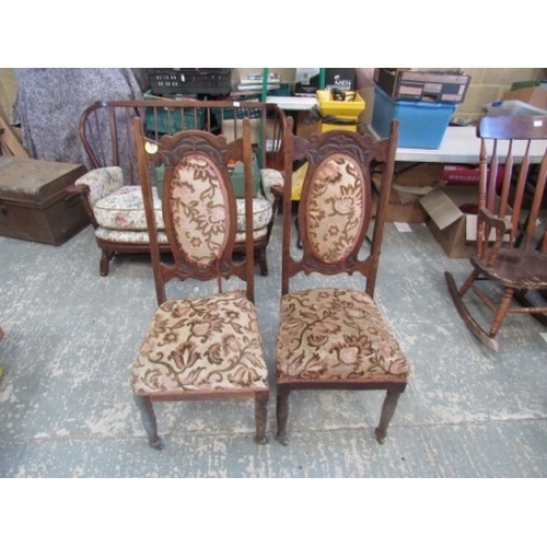 120 - 2 Edwardian dining chairs