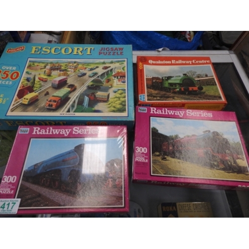 417 - 4 Railway jigsaws