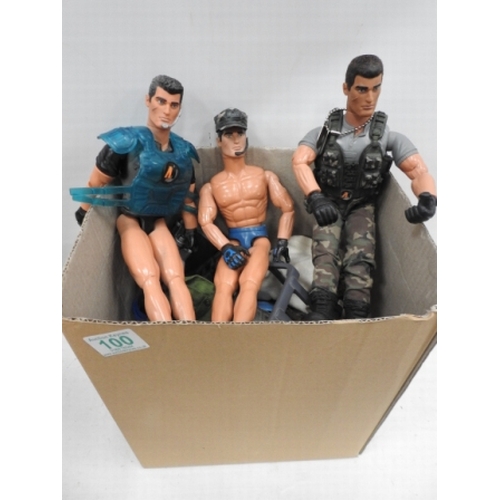 100 - Misc, action men, equipment clothes etc