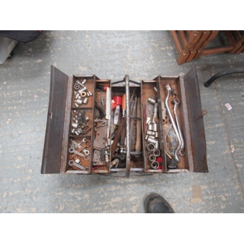 307 - Metal Tool Box with Tools