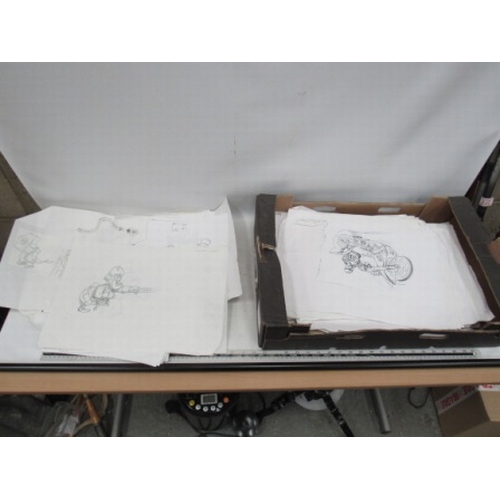 330 - Original toy drawings/paperwork