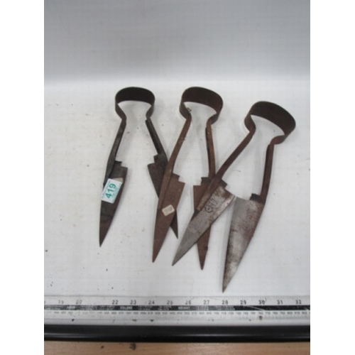 419 - 3 Pairs of shears