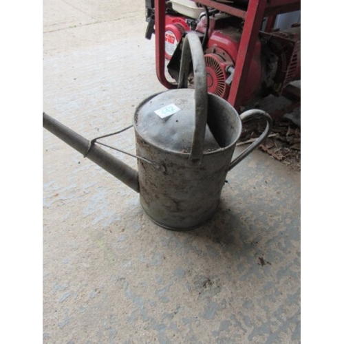 442 - Galvanised watering can