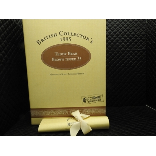 49 - Steiff British Collectors Teddy bear brown tipped limited edition