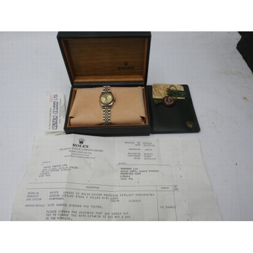 502 - Ladies Rolex, Oyster perpetual datejust chronometer