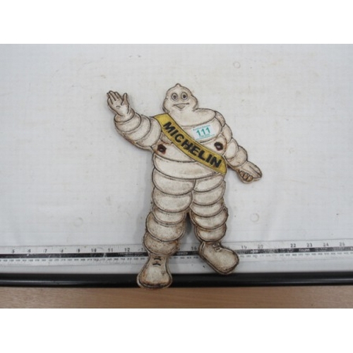 Vintage cast iron Michelin man
