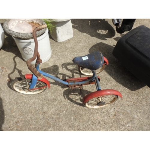 277 - vintage childs tricycle