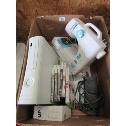 74 - xbox 360 and sewing machine