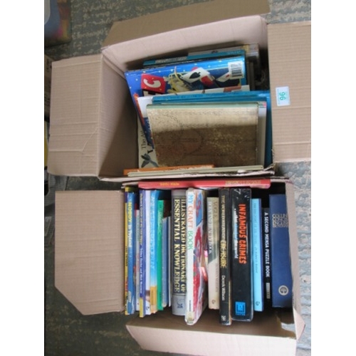 96 - 2 boxes of books