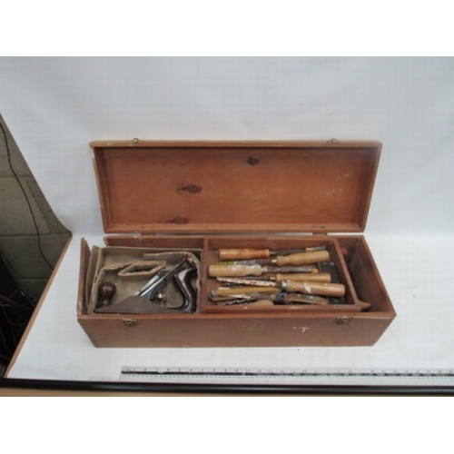 100 - Small Wooden Box of Tools