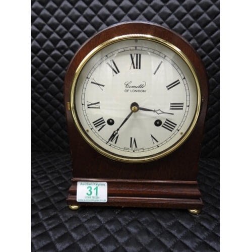 31 - Comitti of London Mantle Clock