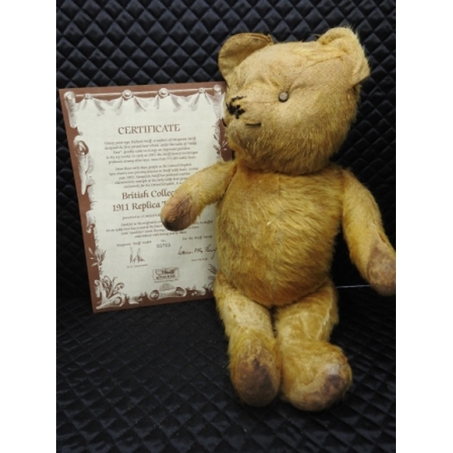 33 - Steiff Bear - British Collectors 1911 replica Teddy Bear No.00703