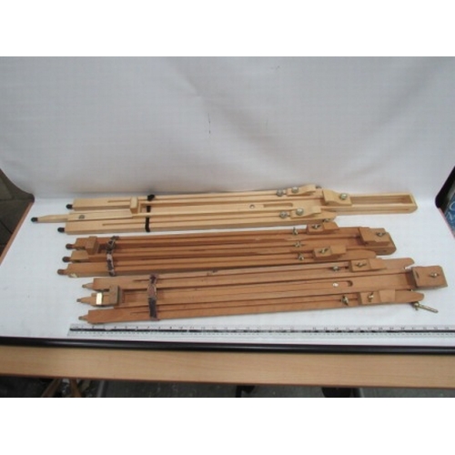 71 - 3 Wooden artist easels