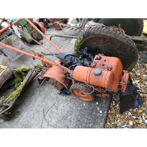 500 - Vintage rotavator for restoration