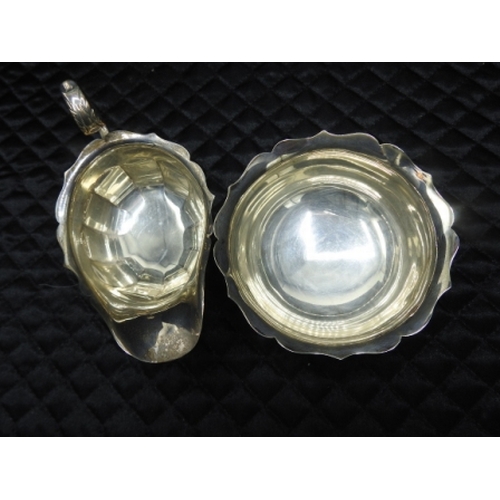 258 - HM Silver jug and bowl 175g