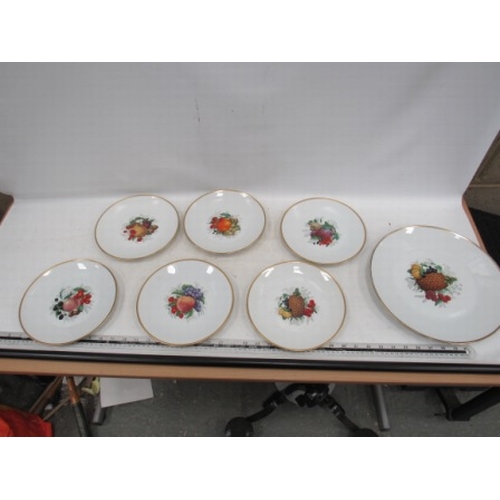 64 - Set of 7 Rosenthal Fruit Plates