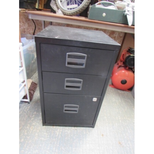 207 - 3 Draw Metal File Cabinet