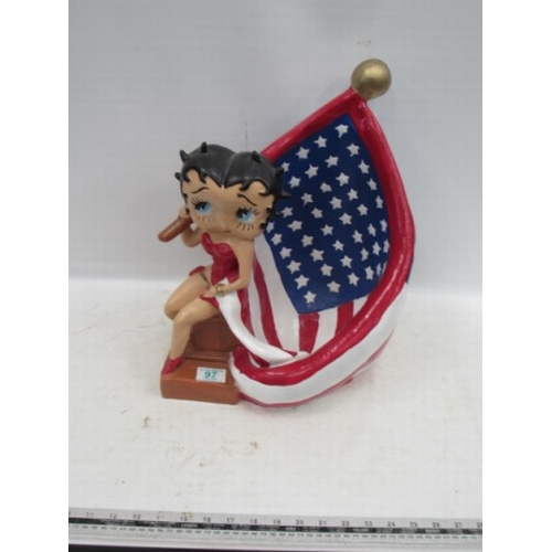 113 - Large Resin Betty Boop