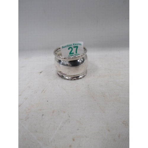 27 - H/M Silver napkin ring