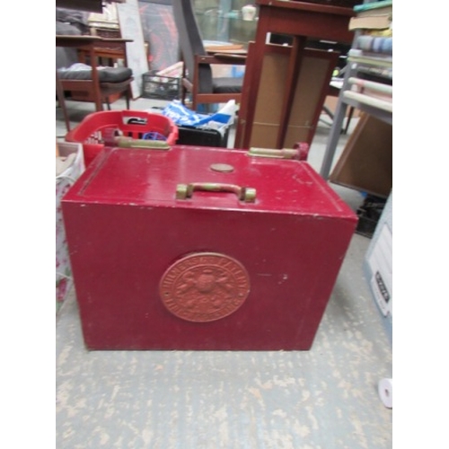 63 - Vintage Milner Fire Safe with Key