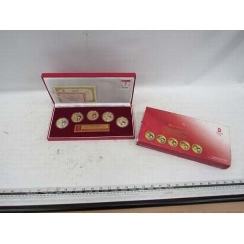 94 - Beijing 2008 Olympic 5 Coin set Boxed