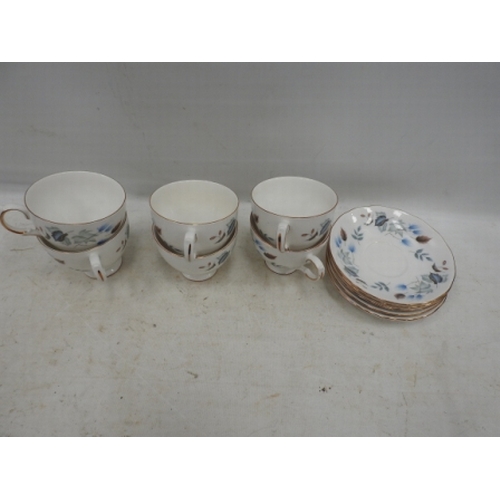 430 - Colclough Cups & Saucers 6 & 5