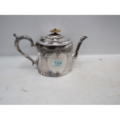 432 - Silver plated tea pot