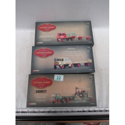 22 - 3 Medium Vintage Glory of Steam boxed set