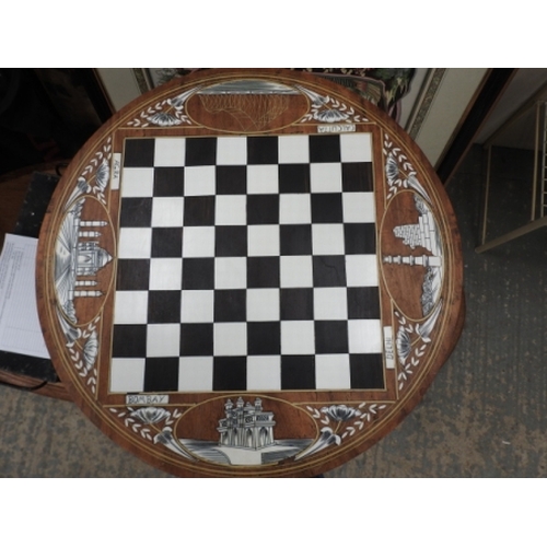 267 - Inlaid Chess Table