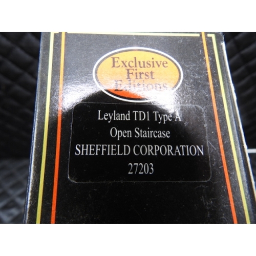 155 - Gilbow - Exclusive First Edition - Leyland TD1 type A Open Staircase Sheffield Corp 27203