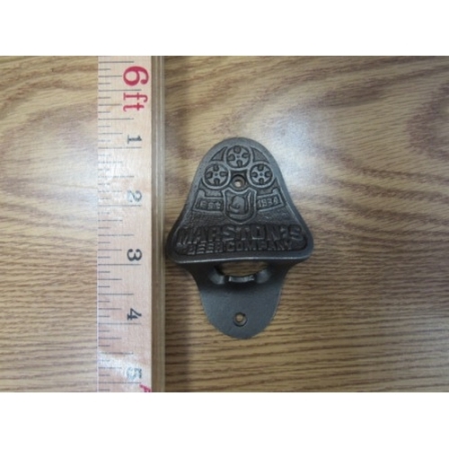 342 - Cast Iron Martsons Wall mounted bottle opener