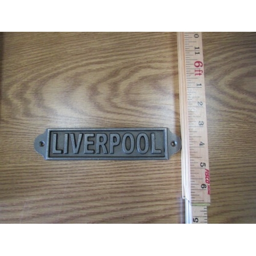 348 - Cast Iron wall plaque 