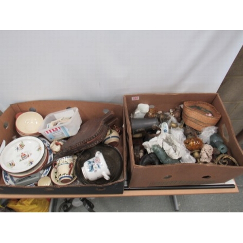 256 - 2 Boxes Bric a Brac etc