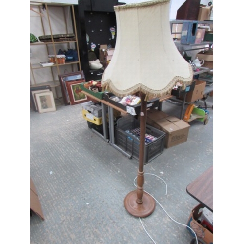 59 - Wooden standard lamp