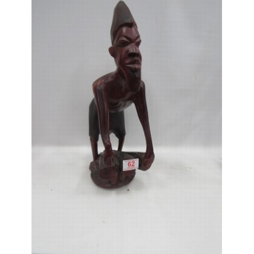 62 - Wooden African ornament