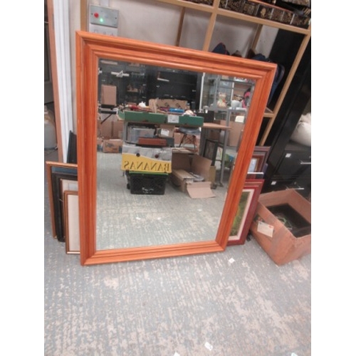 66 - Pine Framed Mirror