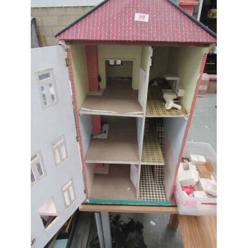 80 - Dolls house + Furniture