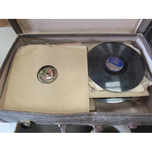 113 - Suitcase of 78's