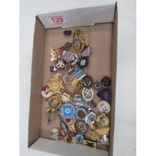 129 - Box of old Badges