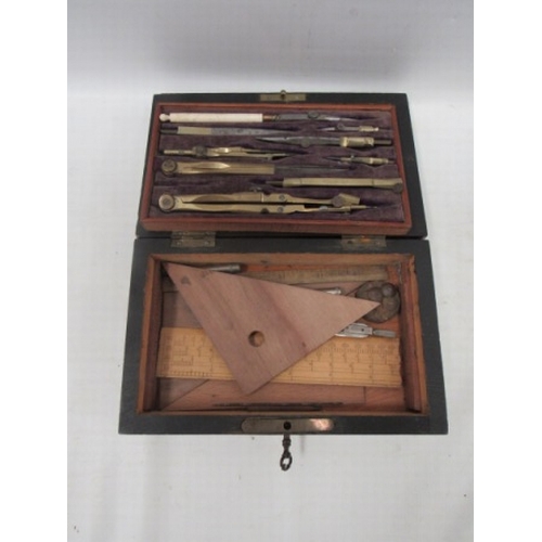 185 - Beaut Fully cased draughtsman's set